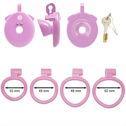App-Controlled Vibrating Flat Chastity Cage