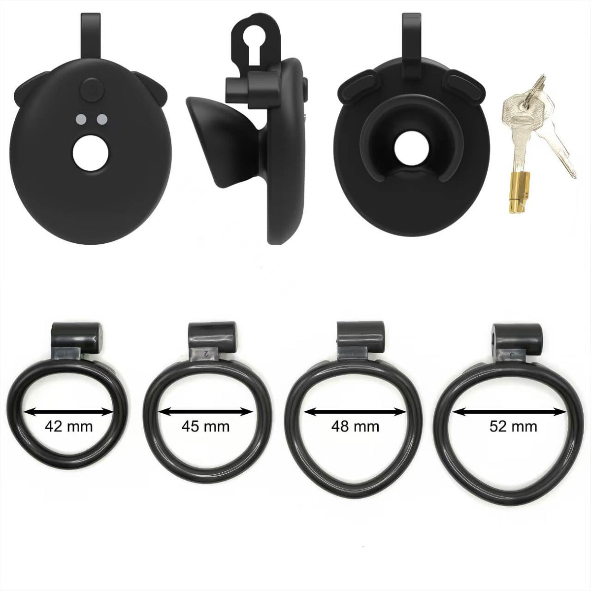 App-Controlled Vibrating Flat Chastity Cage