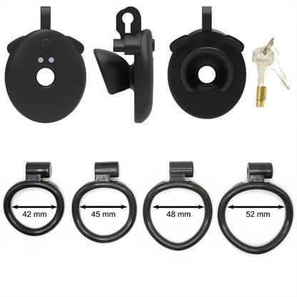 App-Controlled Vibrating Flat Chastity Cage