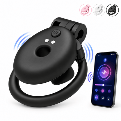 App-Controlled Vibrating Flat Chastity Cage