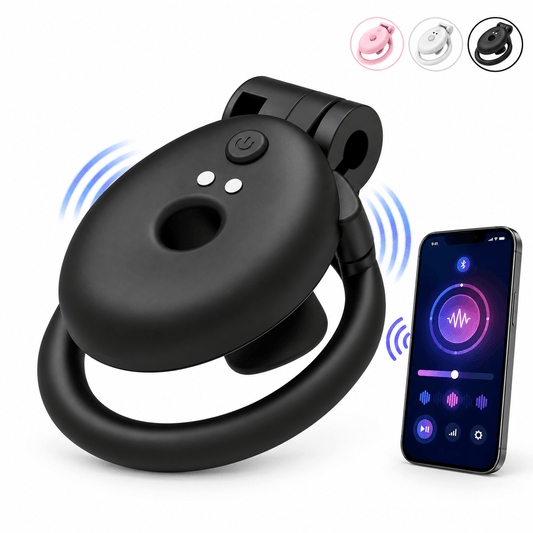 App-Controlled Vibrating Flat Chastity Cage