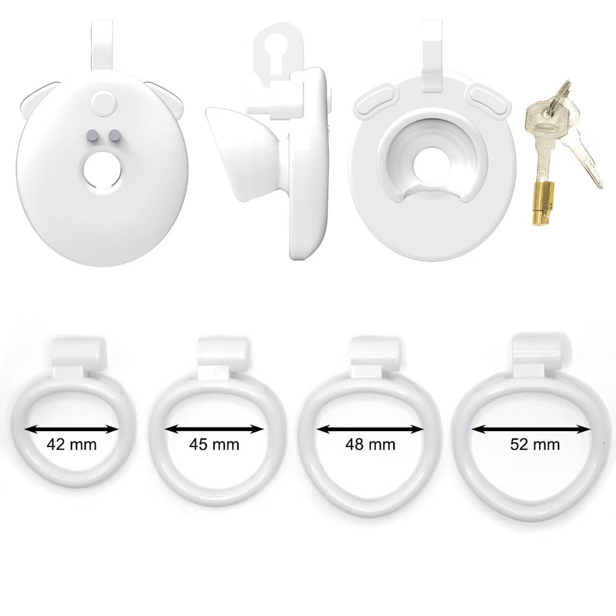App-Controlled Vibrating Flat Chastity Cage