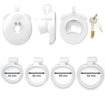 App-Controlled Vibrating Flat Chastity Cage
