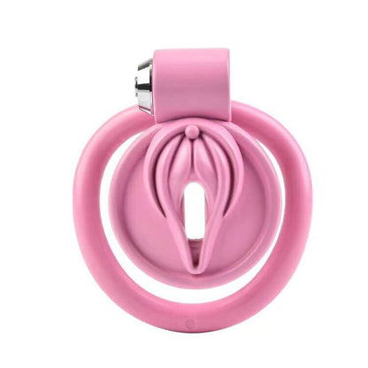 Flat Pussy Chastity Cage Pink