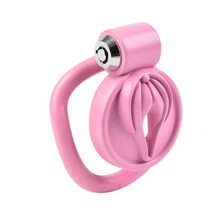 Flat Pussy Chastity Cage Pink
