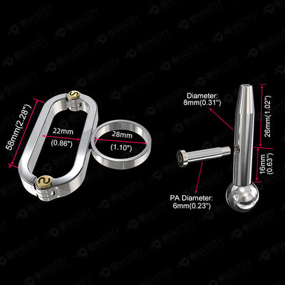 BDSM Bondage With Pa Chastity Device