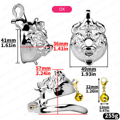 Beast Cock Locker With Chastity Bell
