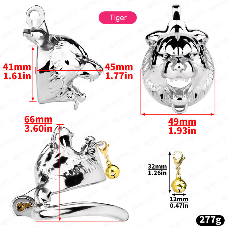 Beast Cock Locker With Chastity Bell