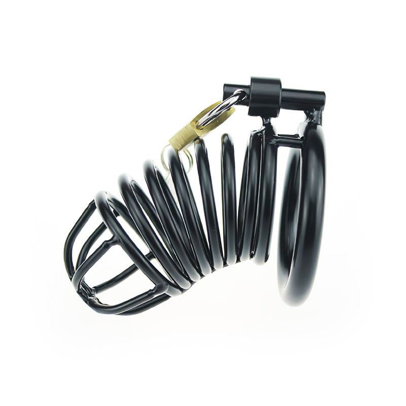 Black Chastity Device (3 Rings)