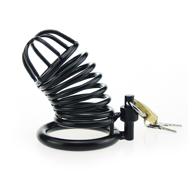 Black Chastity Device (3 Rings)