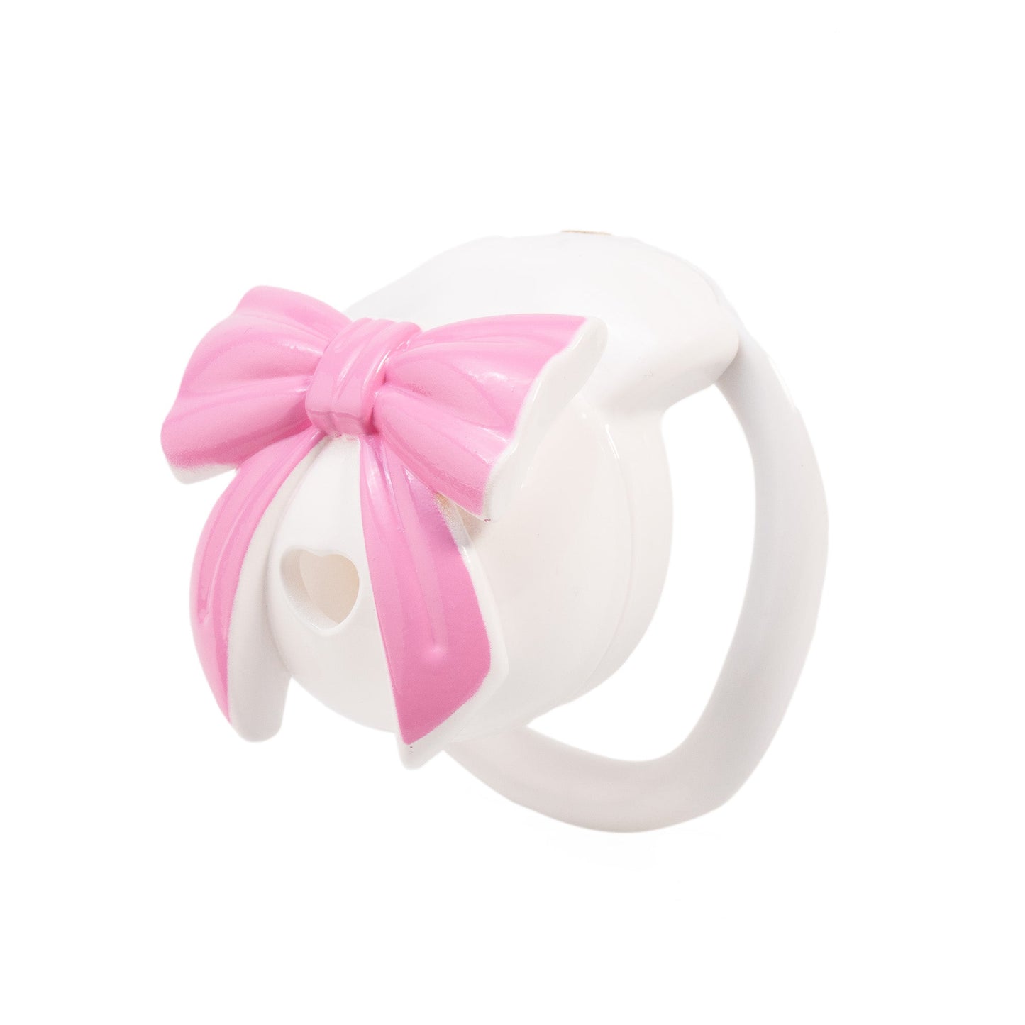 Invisible Bowknot Lid Chastity Cage