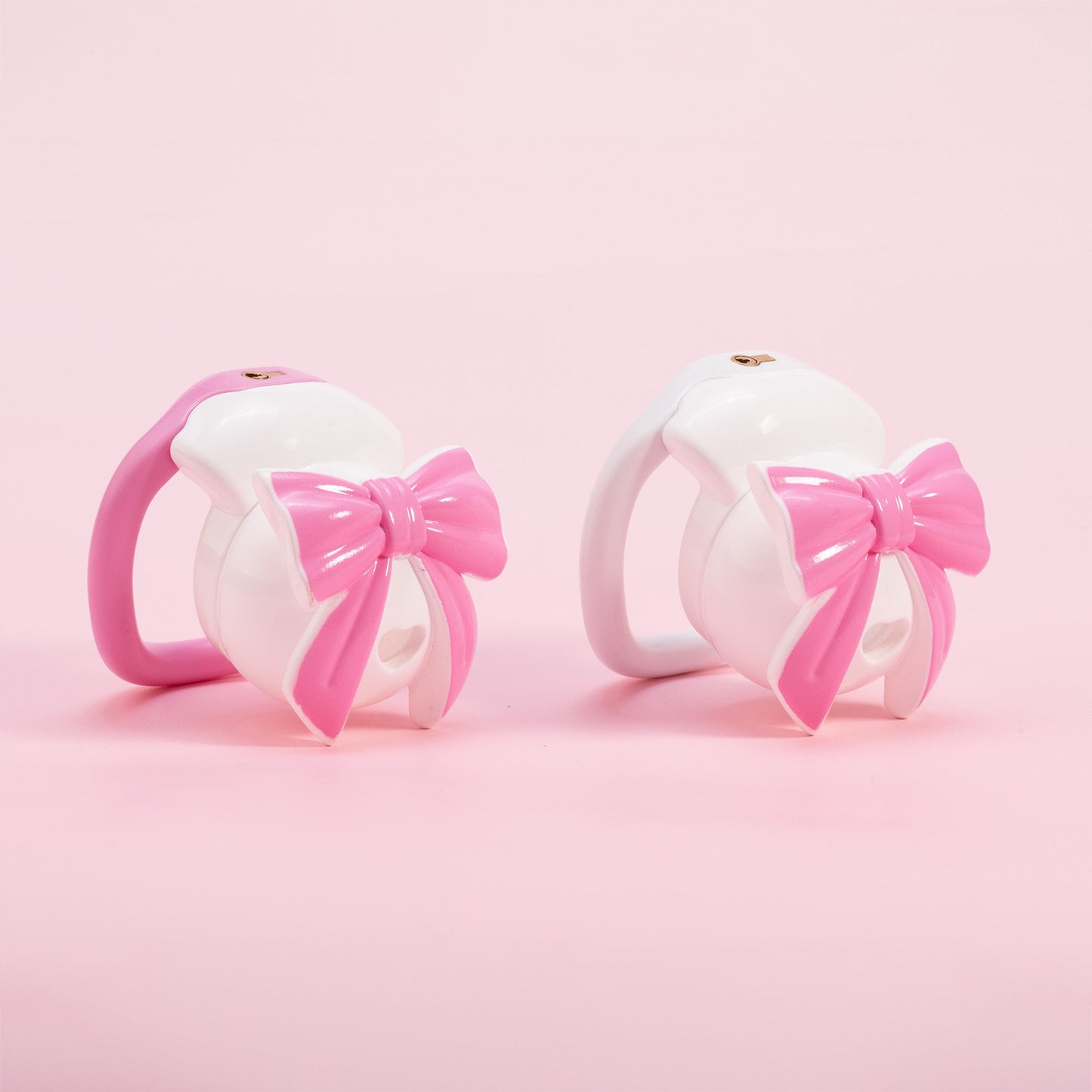 Invisible Bowknot Lid Chastity Cage