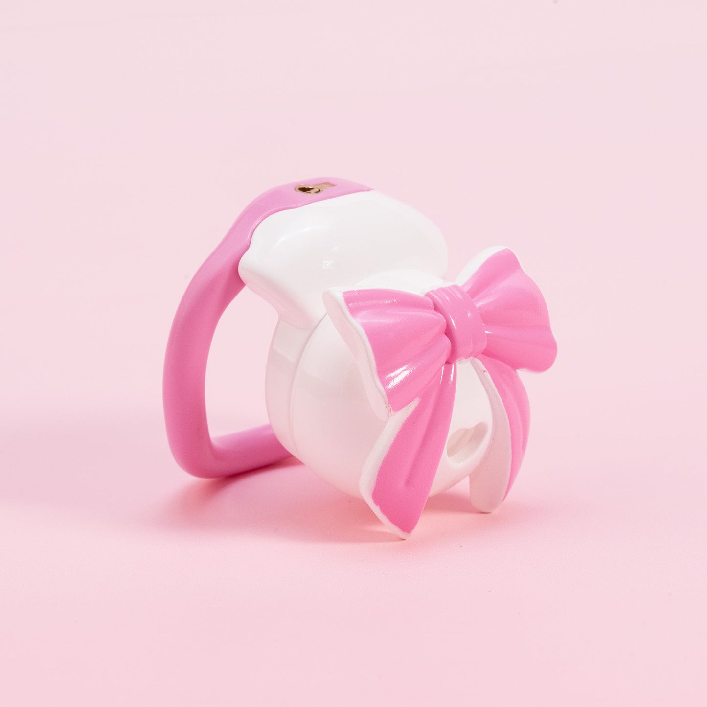 Invisible Bowknot Lid Chastity Cage