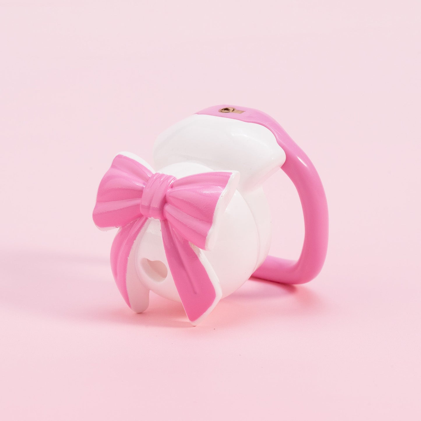 Invisible Bowknot Lid Chastity Cage