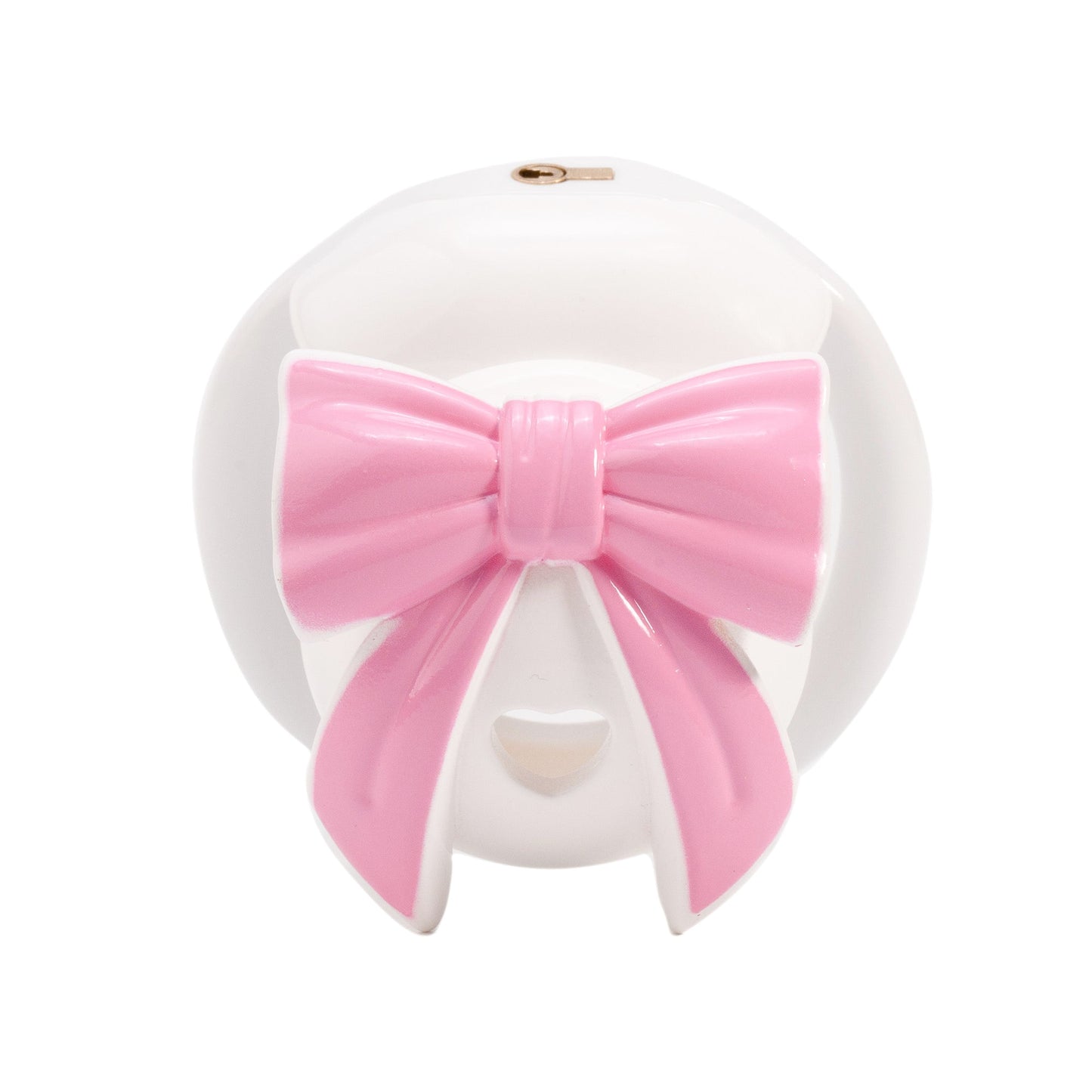 Invisible Bowknot Lid Chastity Cage