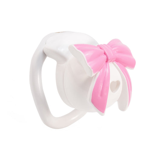 Invisible Bowknot Lid Chastity Cage