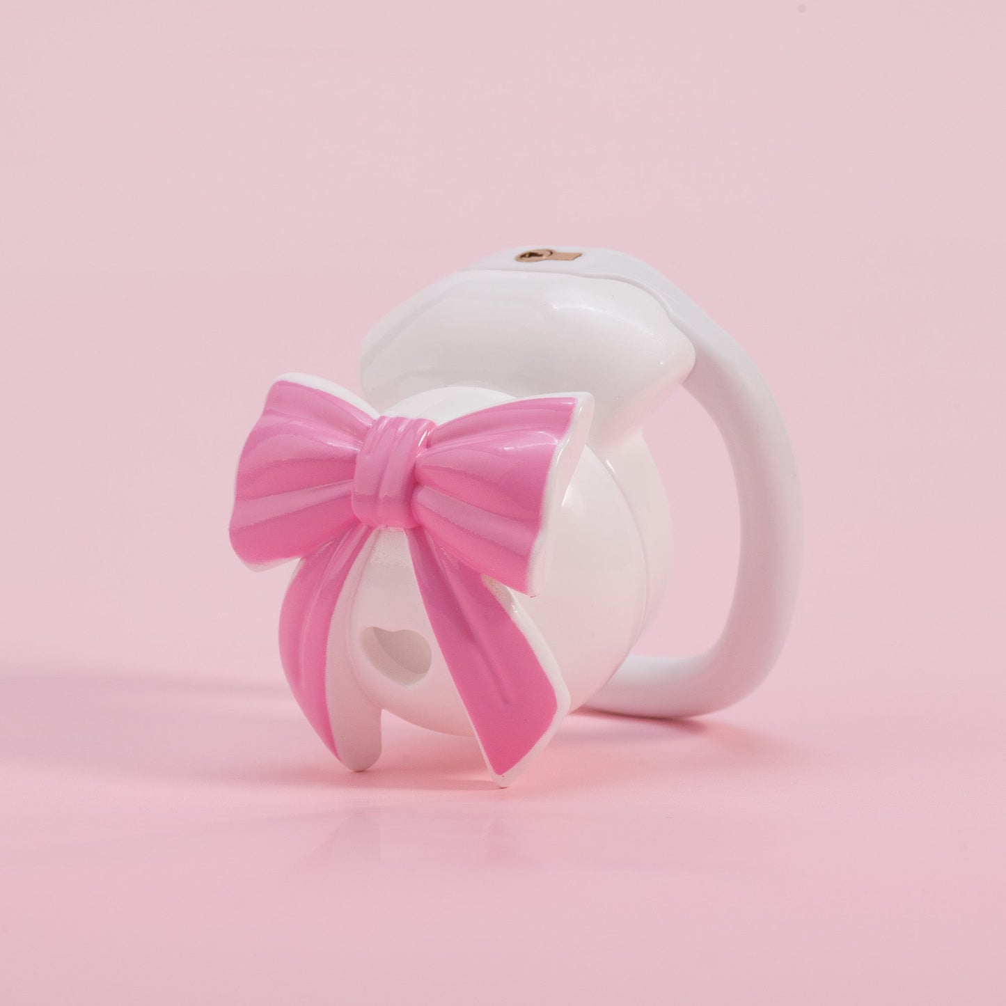Invisible Bowknot Lid Chastity Cage
