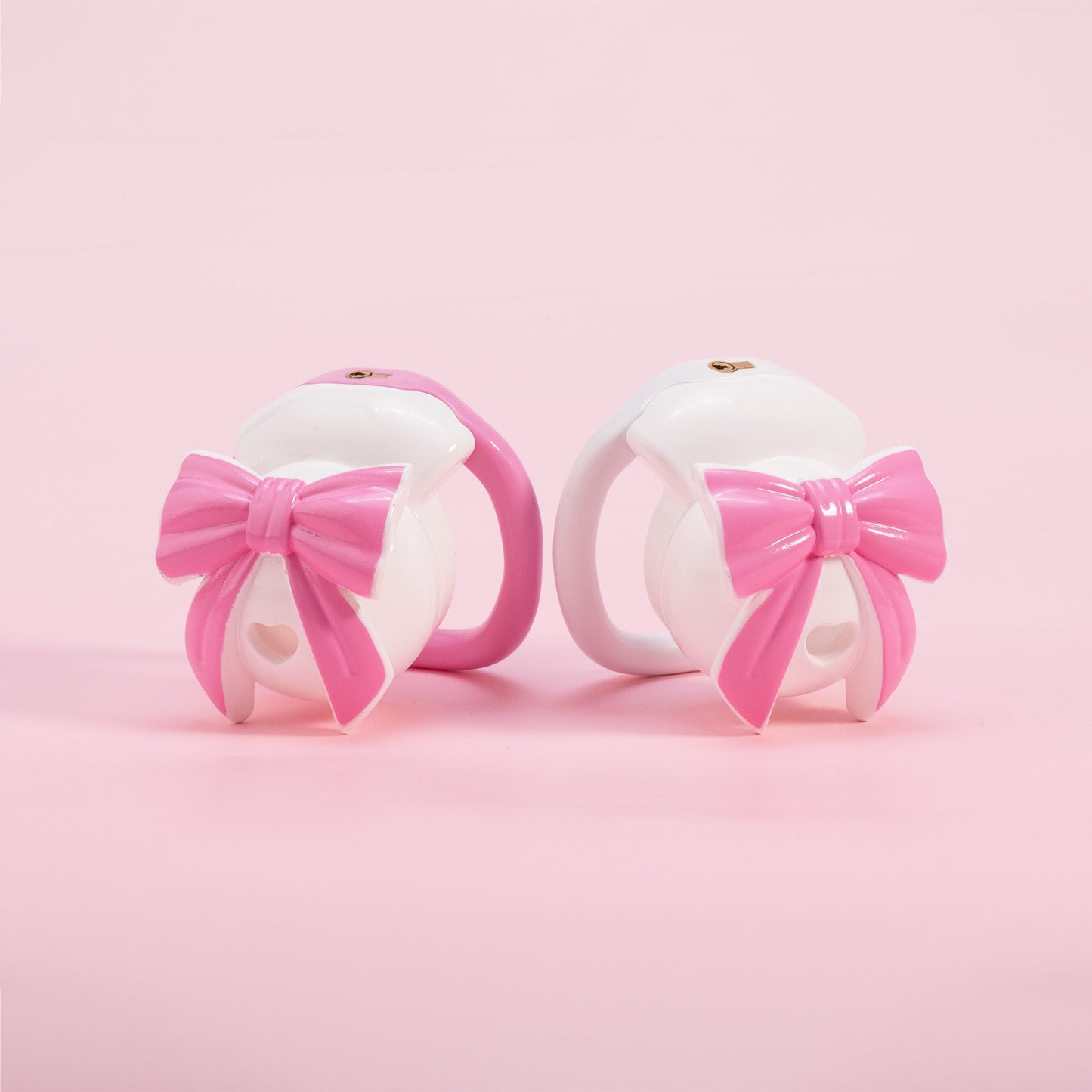 Invisible Bowknot Lid Chastity Cage