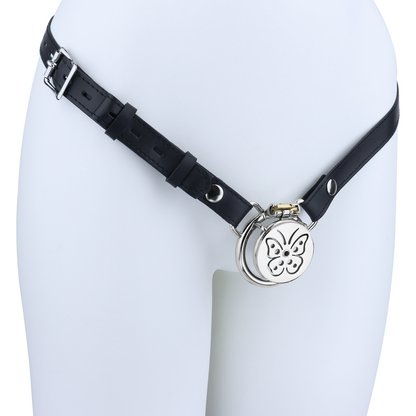 Sissy Butterfly Flat Chastity Cage