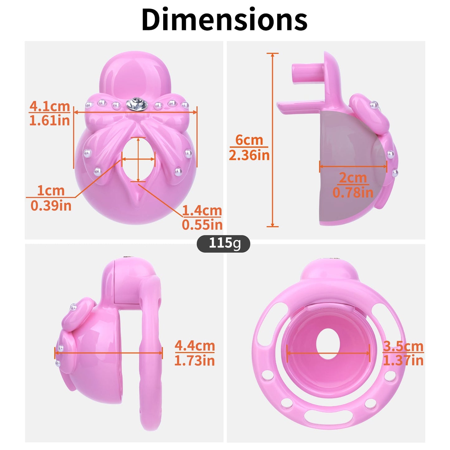 Pearl-Flutter Silicone Cage