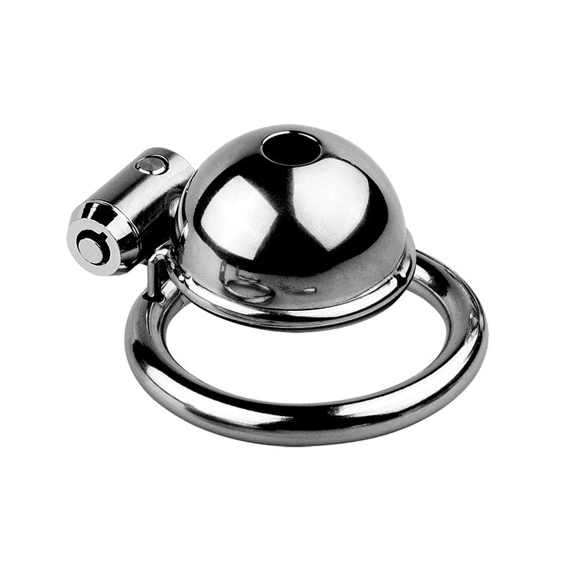 Button Chastity Cage (3 Rings)