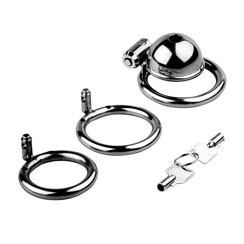 Button Chastity Cage (3 Rings)