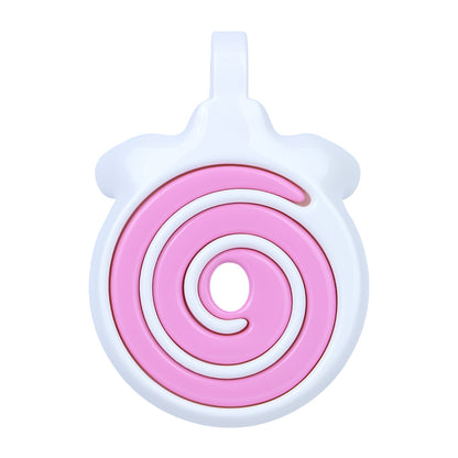 Pink spiral front plate detail