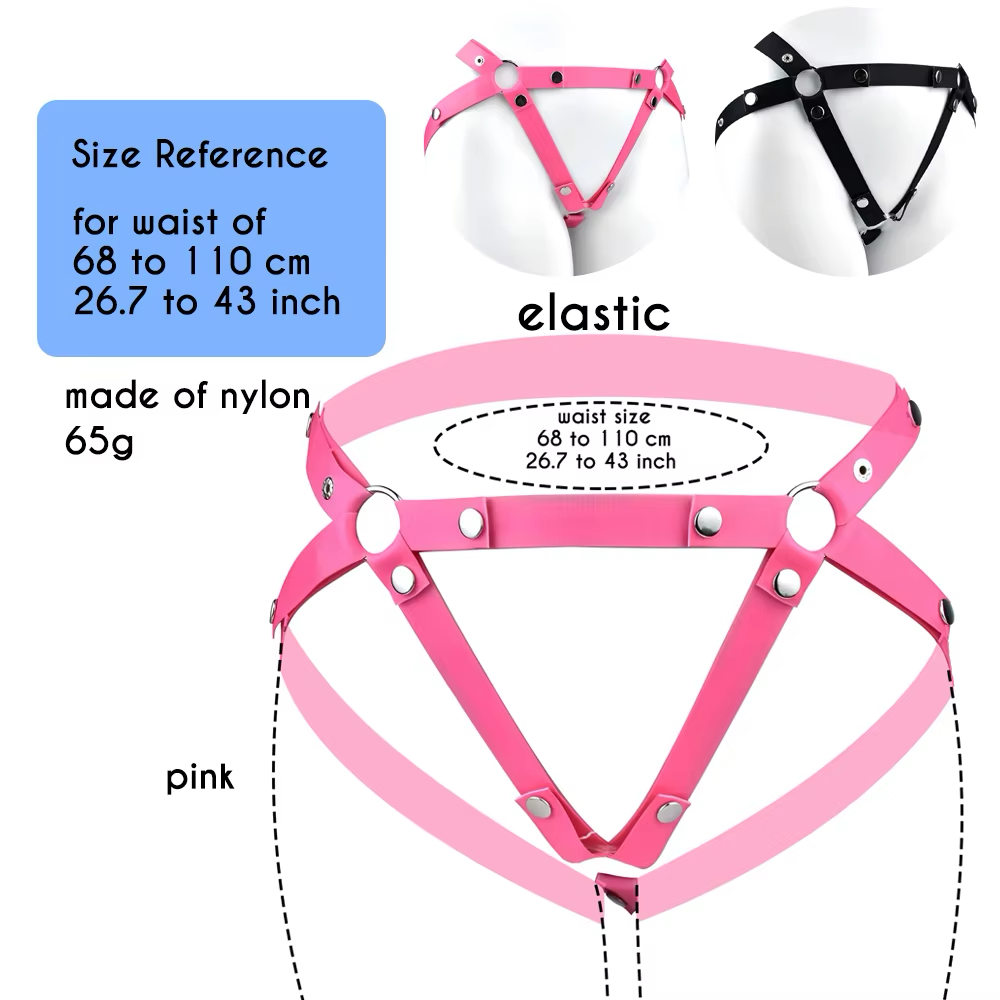 Men’s 3-Way Elastic Support Strap for Chastity Devices