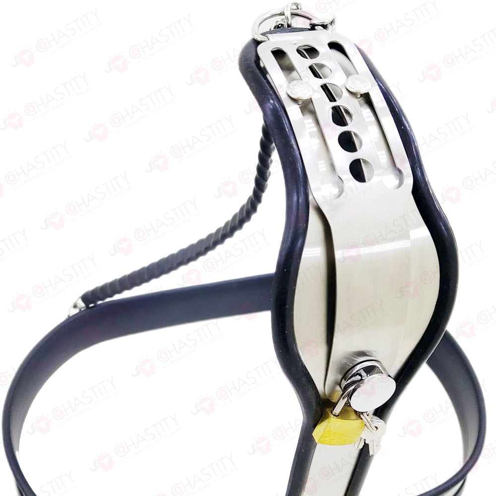 Chastity Belt With Vaginal Plug