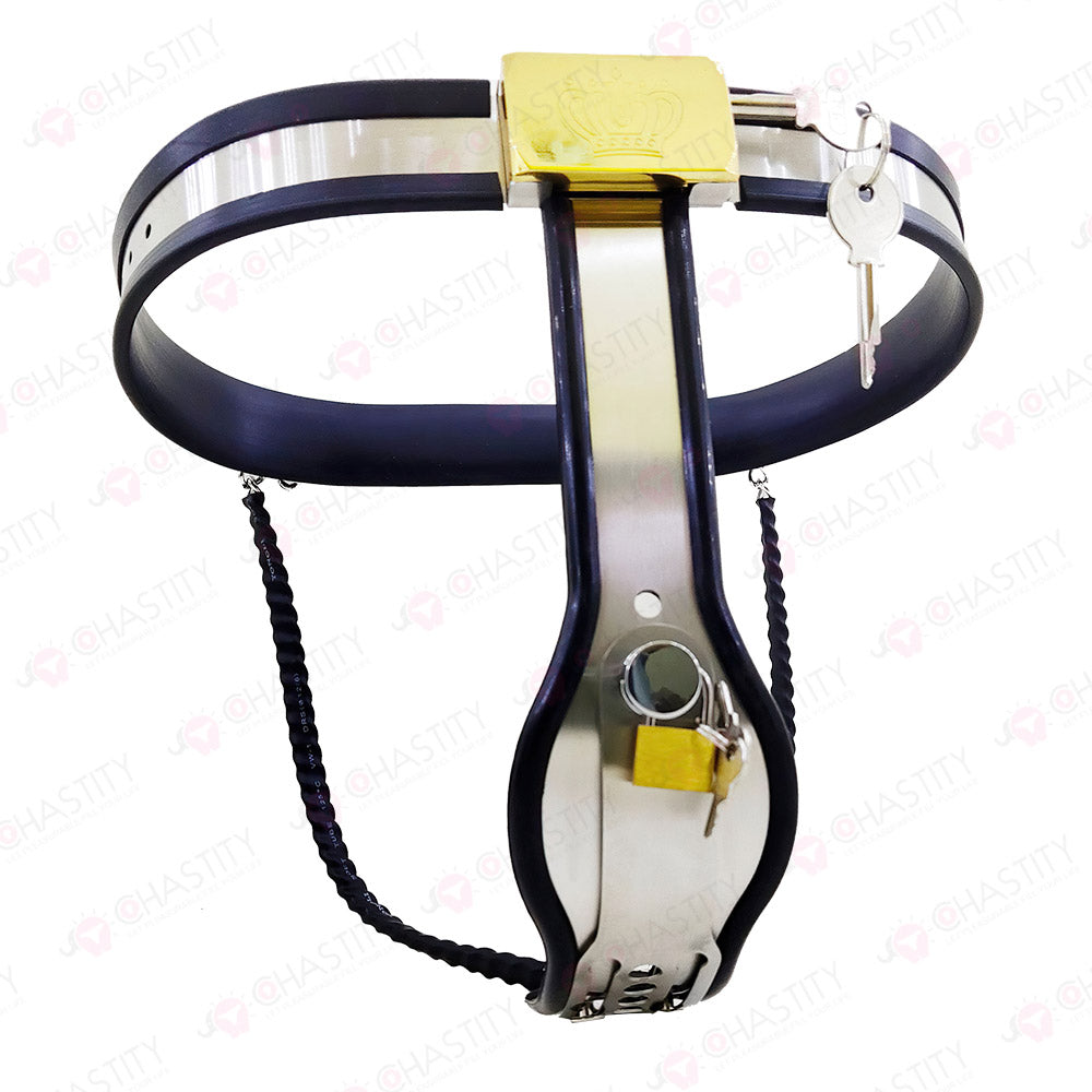 Chastity Belt With Vaginal Plug