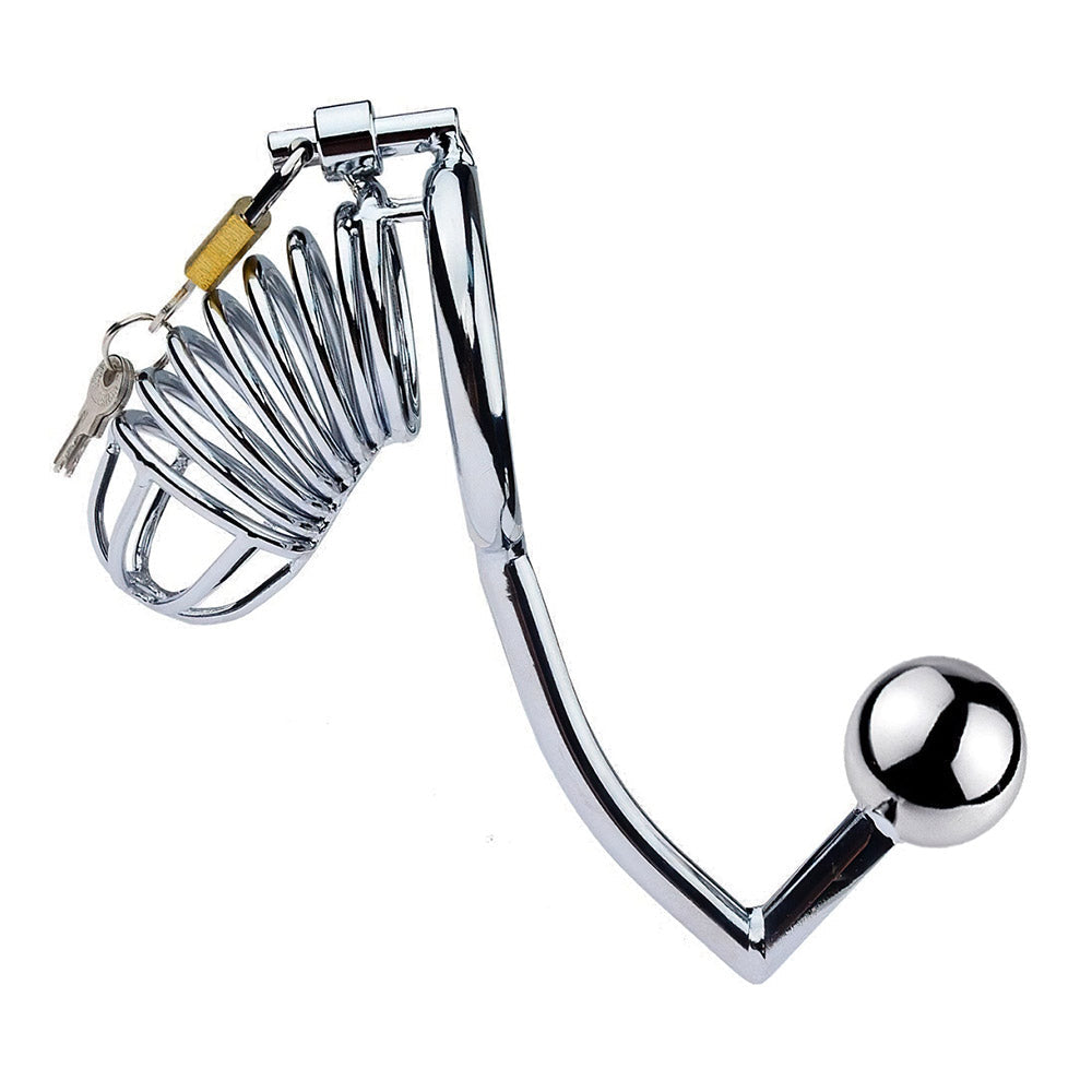 Chastity Cage With Anal Hook