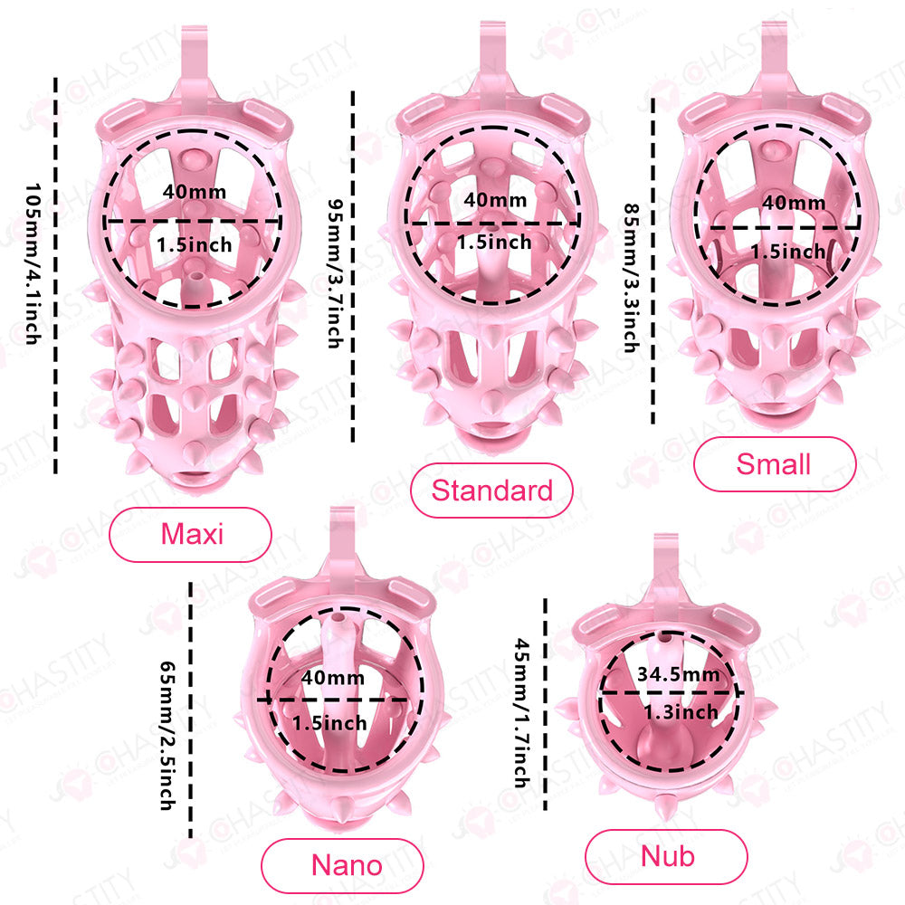 Chastity Lock With Silicone Nails