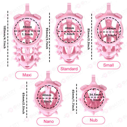Chastity Lock With Silicone Nails