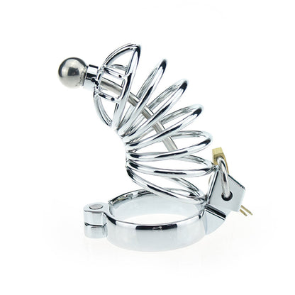 Cock Cage With Catheter (3 Rings)