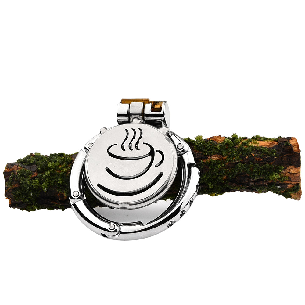 Coffee Pattern Flat Adjustable Chastity Cage 3