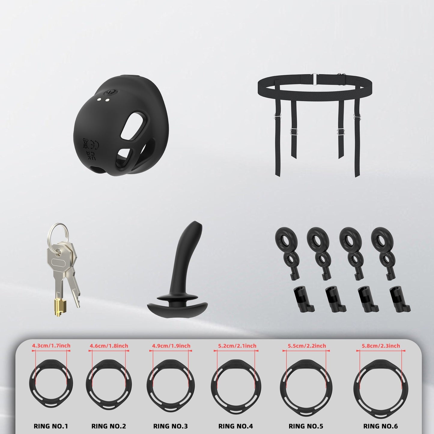 Small Silicone Vibrating Chastity Device