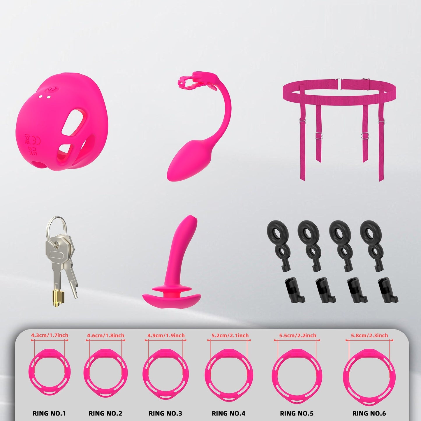 Small Silicone Vibrating Chastity Device