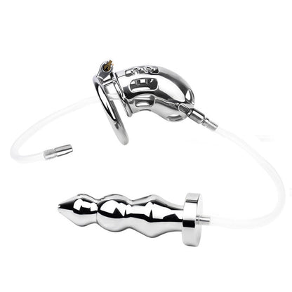 Cruel Male Chastity Device (With Anal Plug)