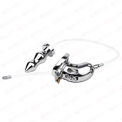 Cruel Male Chastity Device (With Anal Plug)