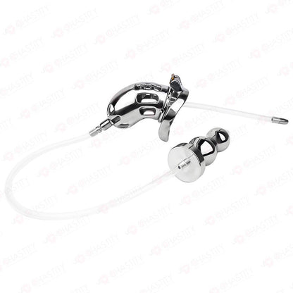 Cruel Male Chastity Device (With Anal Plug)