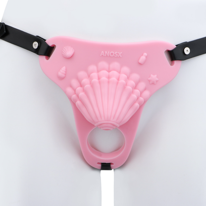 Pink Silicone Sissy Chastity Cage With Belt