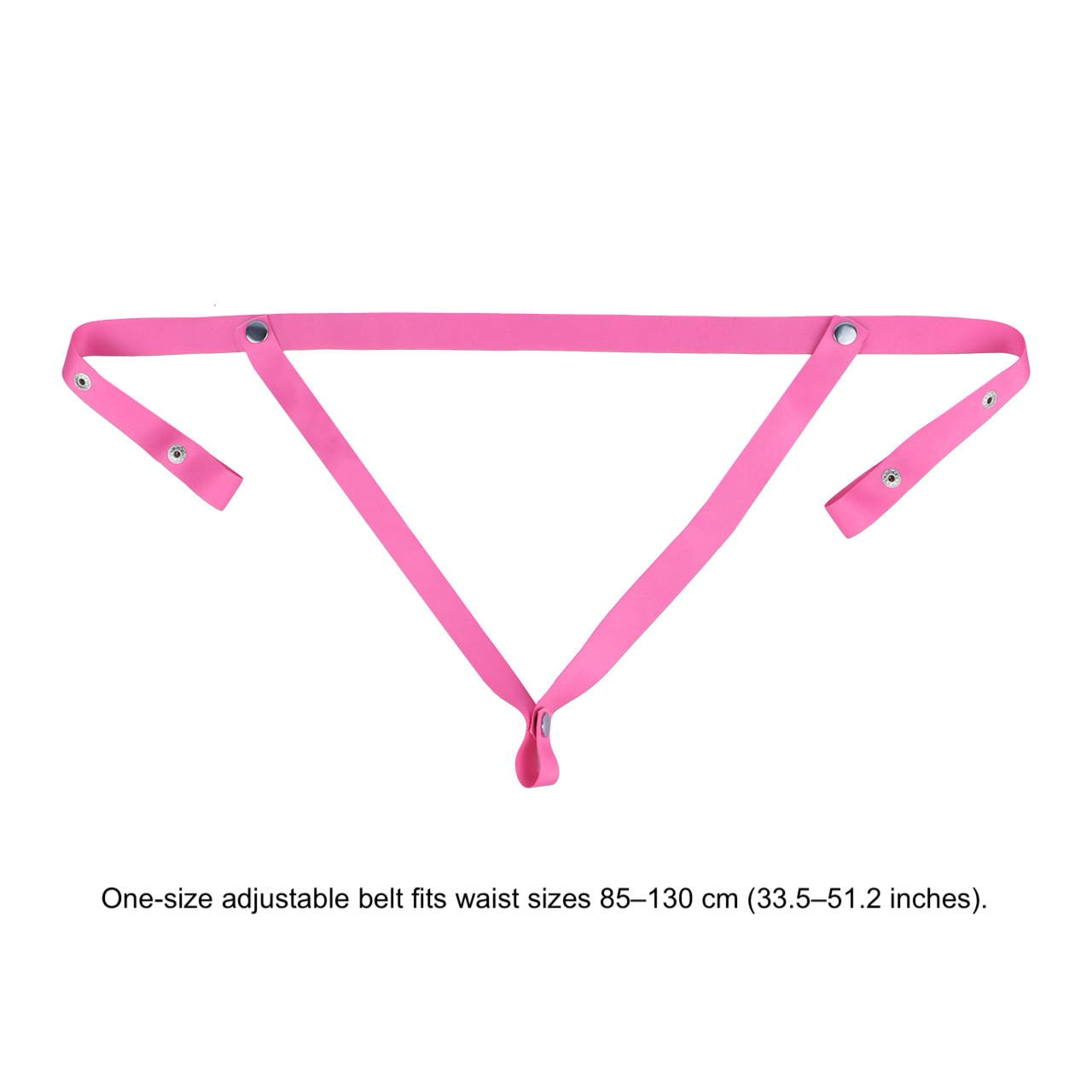 Pink Silicone Sissy Chastity Cage With Belt