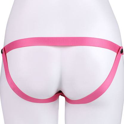 Pink Silicone Sissy Chastity Cage With Belt