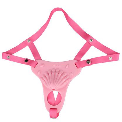 Pink Silicone Sissy Chastity Cage With Belt