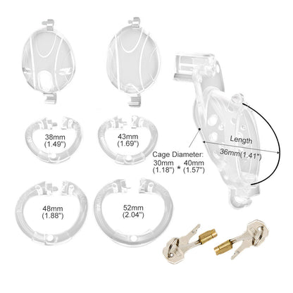 Detachable Flip Chastity Cage