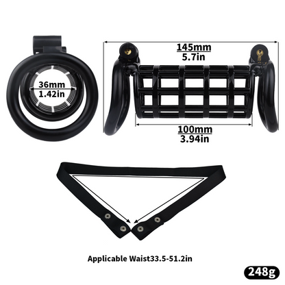 Dual-Wear Chastity Cage for Couples – Bonded Together in Lock