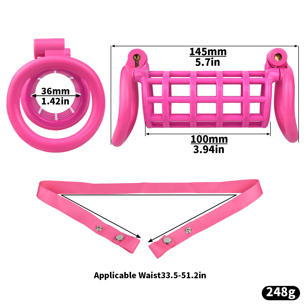 Dual-Wear Chastity Cage for Couples – Bonded Together in Lock