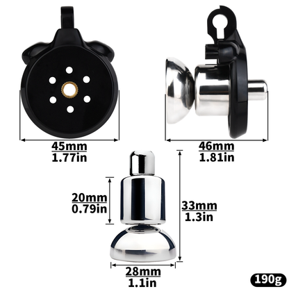 Flat Inverted Chastity Cage - 4 Colors