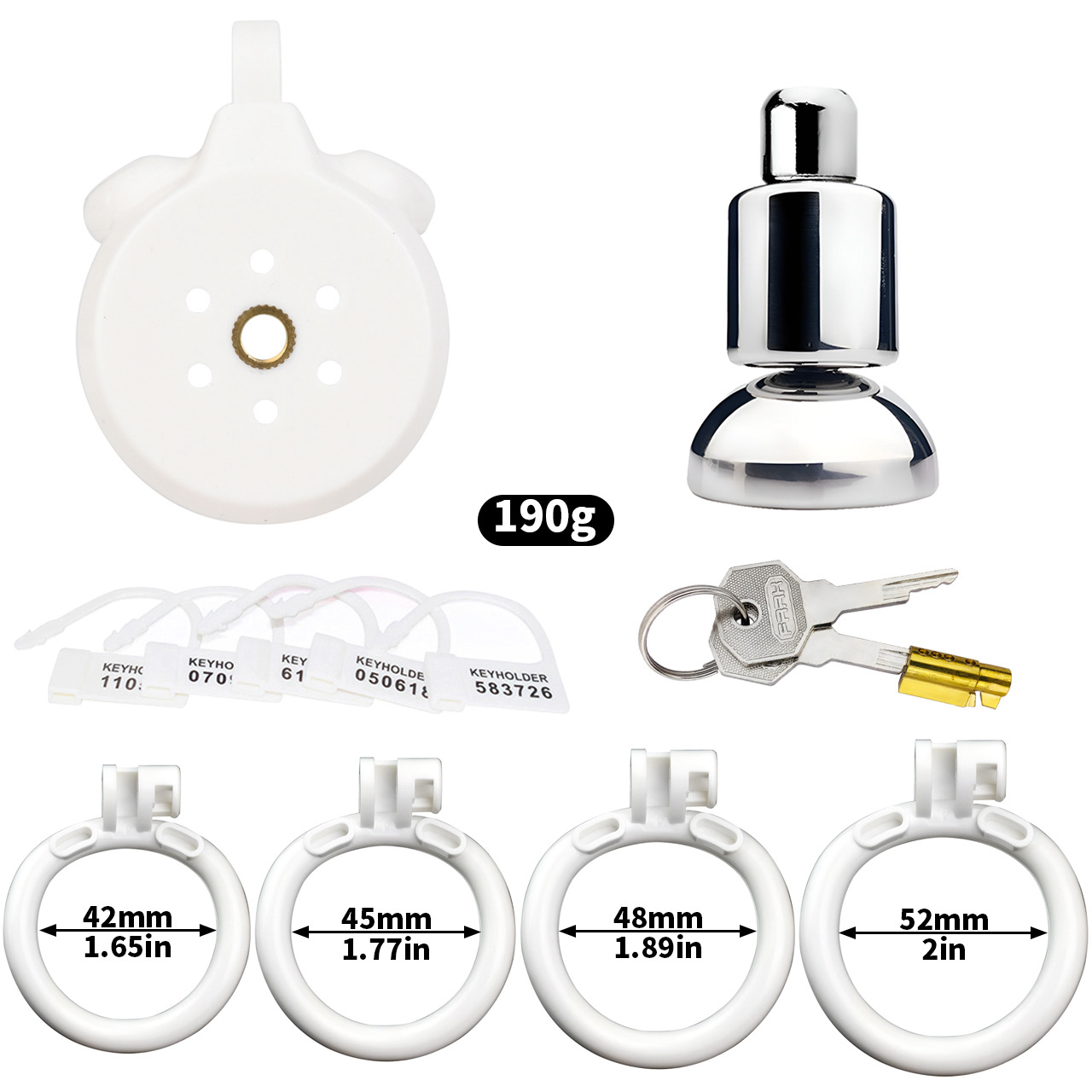 Flat Inverted Chastity Cage - 4 Colors