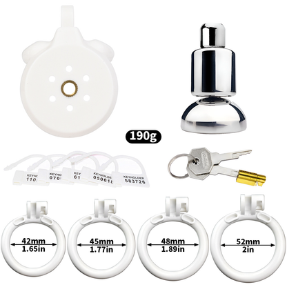 Flat Inverted Chastity Cage - 4 Colors